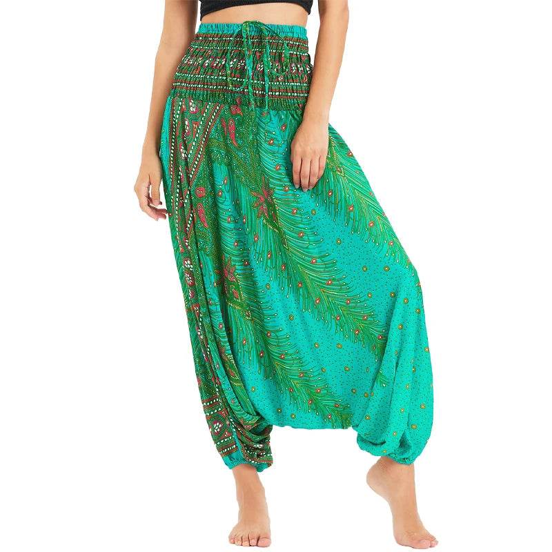 Women's Boho Harem Rayon Pants - P12 Hub Europe
