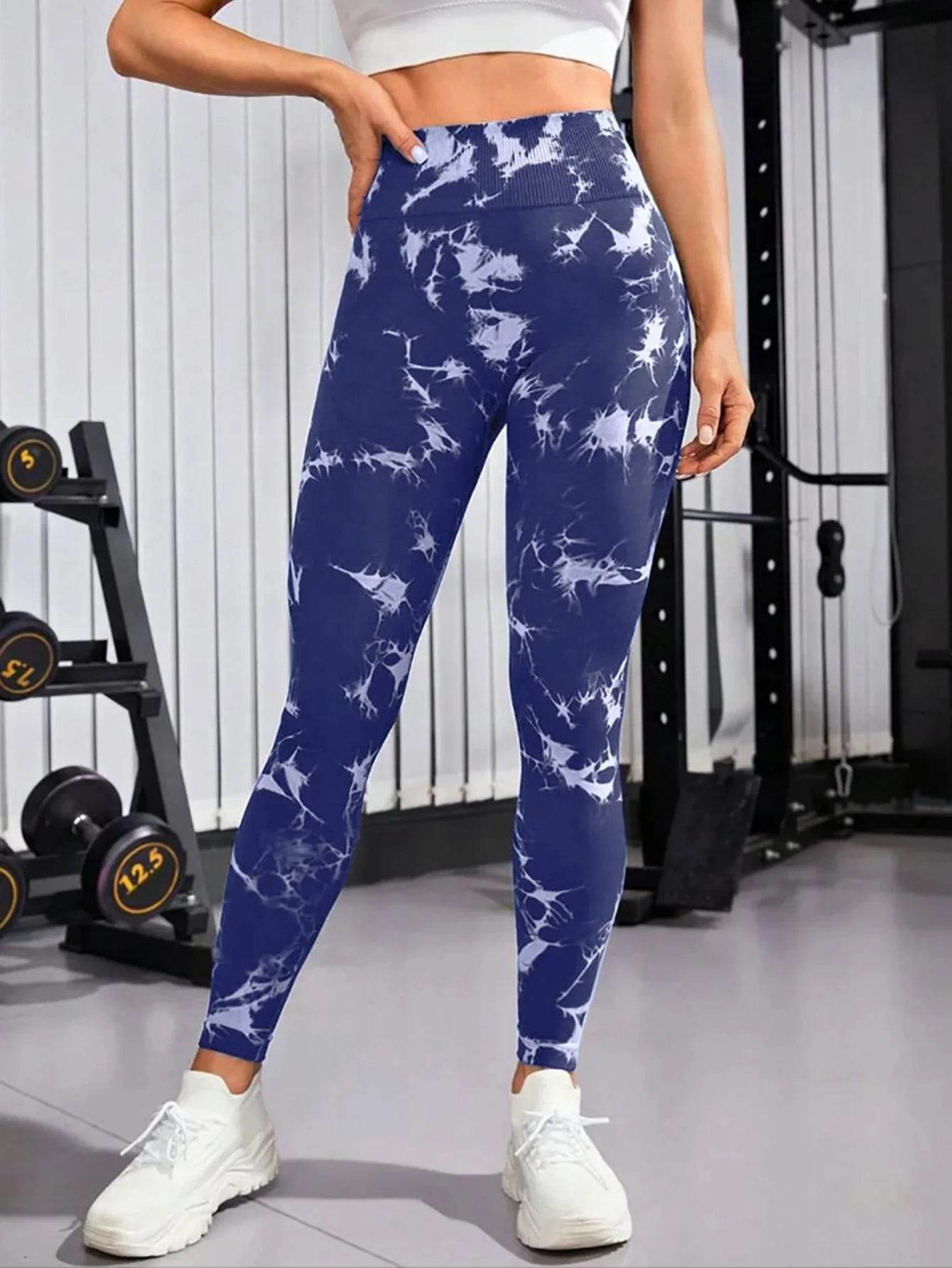 Tie Dye Seamless Butt Lift Leggings - P12 Hub Europe