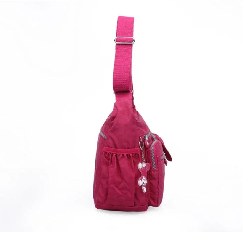 High Quality A4 Men Women Shoulder Messenger Bag Cross Body Large Capacity Purse Waterproof Lightweight Blue Purple Red M0938