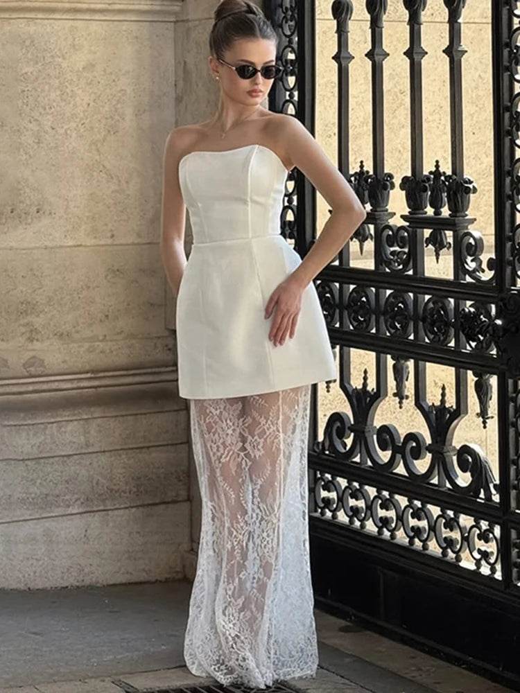 Tornova Strapless Lace Skirt Set - P12 Hub Europe