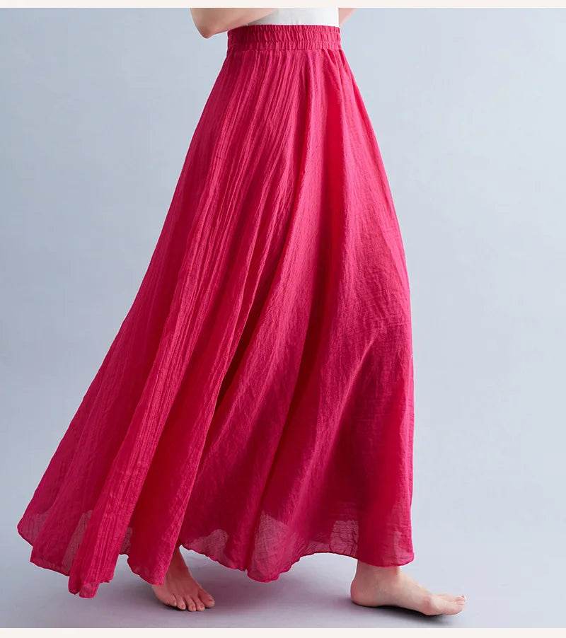 Mori Girl Cotton Linen Skirt - P12 Hub Europe