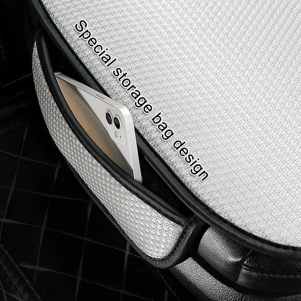 50x53cm Car Summer Cool Ice Silk Seat Cushion Anti Slip Breathable Ventilation Mesh Fabric Universal Car Seat Cooling Pad