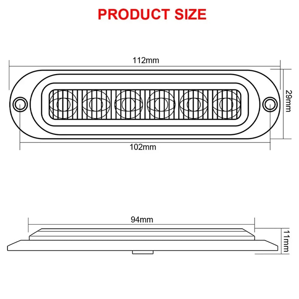 4x/6x/8x/10x 12V 24V External LED Side Marker Warning Light Clearance Lamp Turn Signal Light For Truck Trailer RV Lorry Caravan