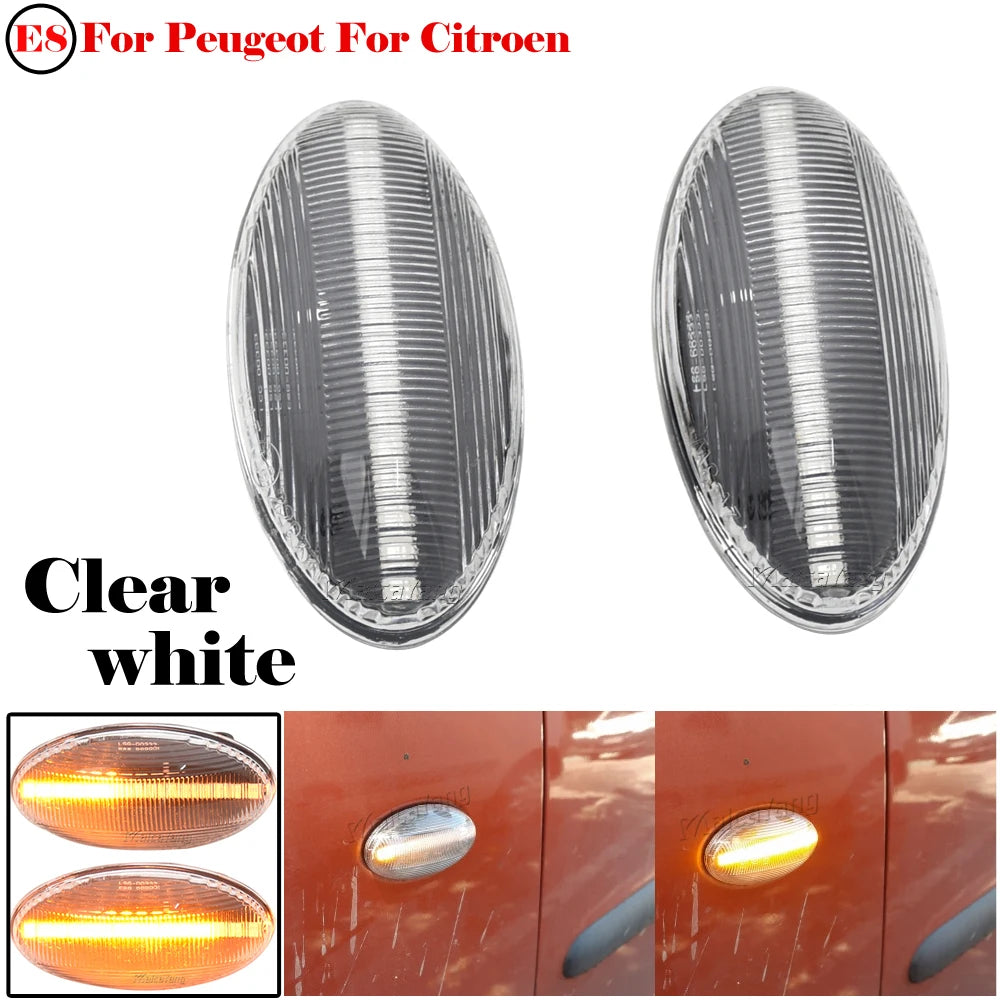 LED Turn Signal Side Marker Lights Blinker Lamp For Citroen Berlingo Xsara Picasso Jumpy Elysee Crosser Dispatch C1 C2 C3 C4 C5