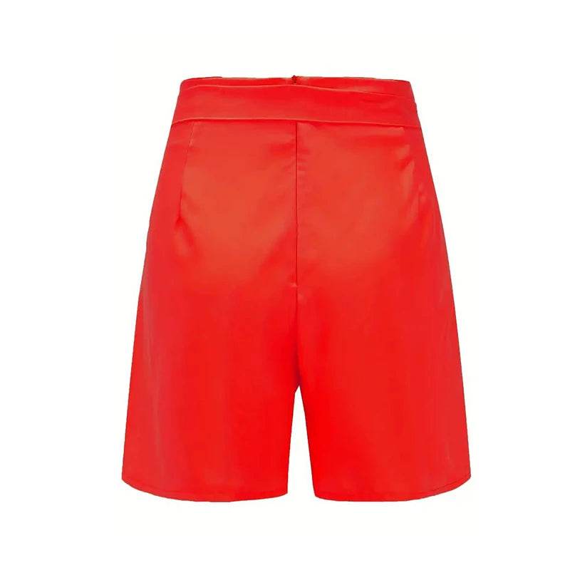 Button Front Tie Shorts - P12 Hub Europe