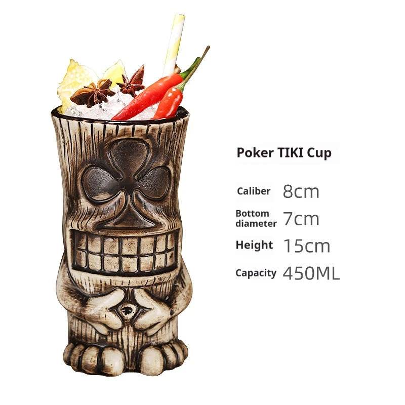 Personalized Hawaiian cocktail cups,tiki bar tiki cups,tiki mugs,creative cups, ceramic cups, zombie cups,drinkware - P12 Hub Europe
