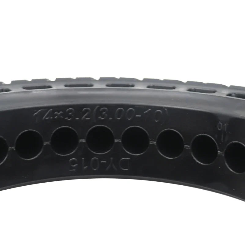 14 Inch 14x3.2 3.00-10 Solid Rubber Tire Suitable for Electric Scooter Motorcycle Explosion-proof Accessories