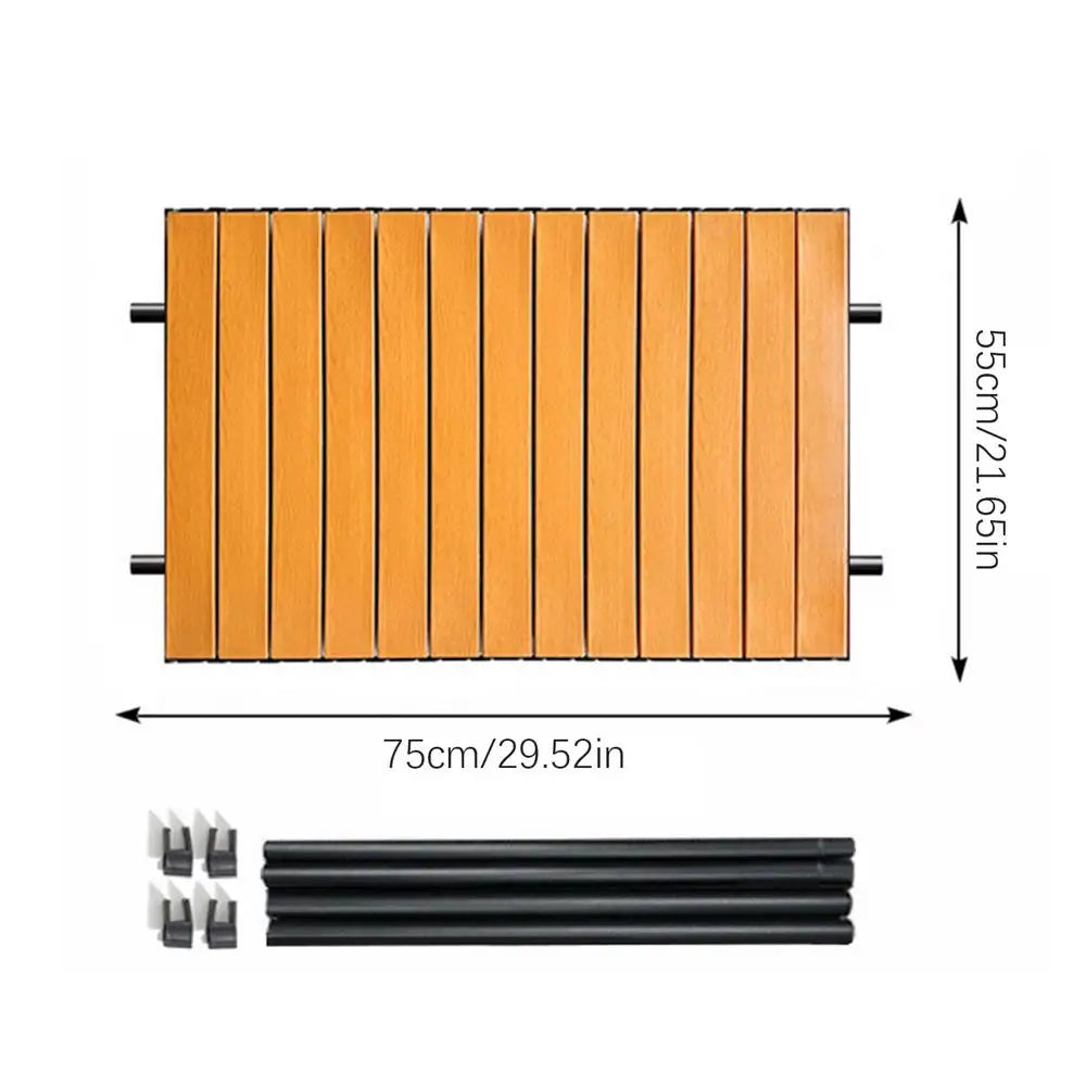 Folding Camping Trolley Table Top Garden Cart Board Folding Table Board Picnic Beach Cart Cover Board Outdoor Picnic Supplies