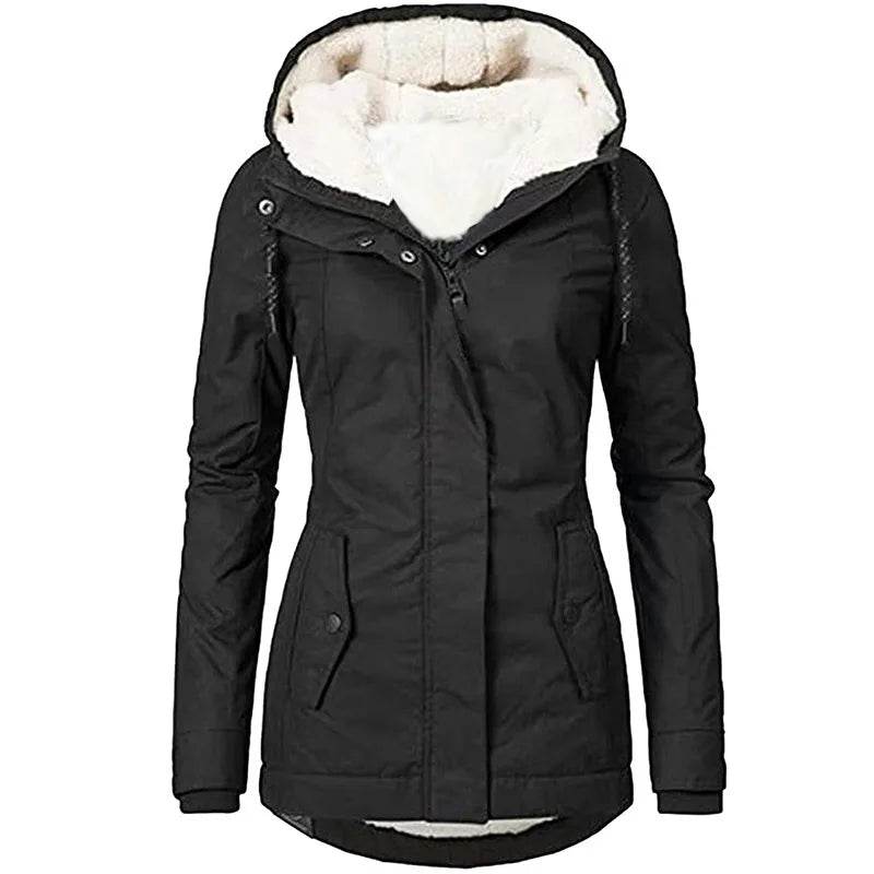 Warm Hooded Loose Parka - P12 Hub Europe