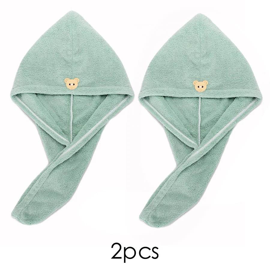 Quick-dry Hair Towel Women Hair Drying Hat Cap Hat Bath Hat Microfiber Solid Towel Cap Super Absorption Turban Hair Dry Cap - P12 Hub Europe