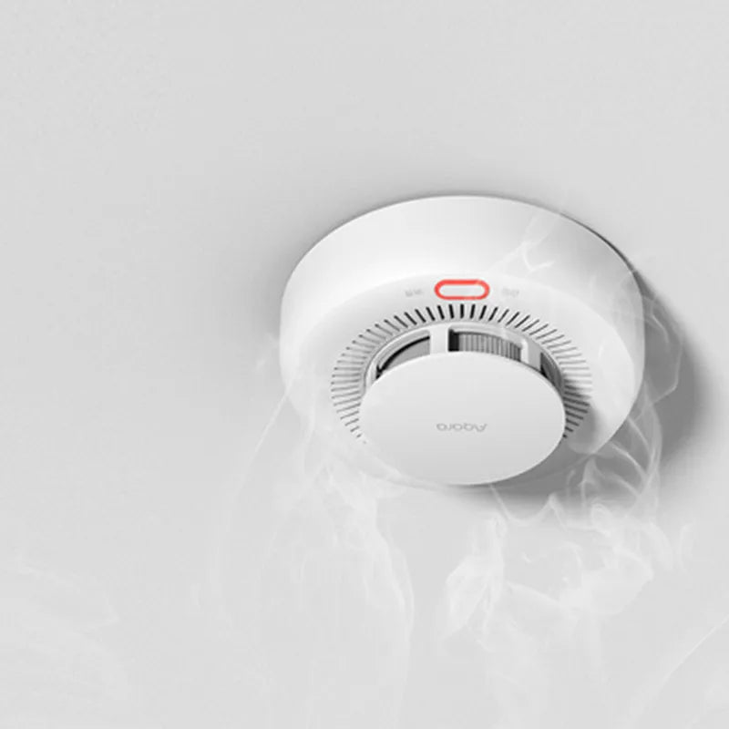 Aqara Smoke Detector Sensor Zigbee 3.0 Fire Alarm Monitor Sound Alert Smart Home Security Work With Xiaomi Mi Home Homekit APP
