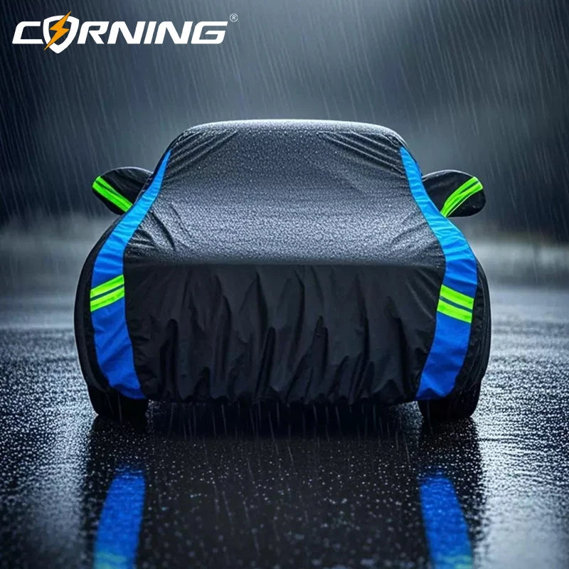 Car Covers Outdoor Waterproof Sun Rain Snow Protection UV Auto Cover Universal For SUV/Sedan/Hatchbac Car Protective Full Covers