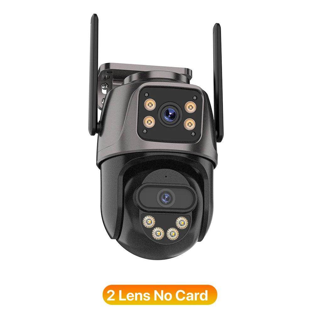 Outdoor Camera 4K 8MP 3-Lens Outdoor Cam | AI Track, PTZ, Color Night - P12 Hub Europe