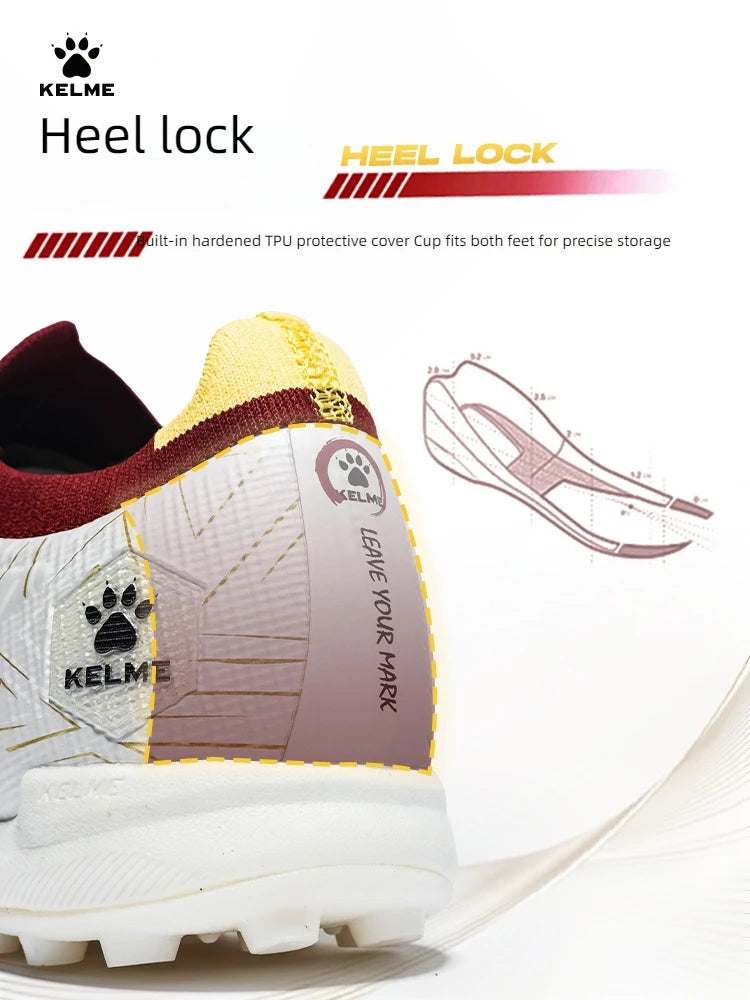 KELME Adult Football Shoes Futsal Football Boot Artificial Turf Professional Carbon Plate TF Match Trainin Soccer shoes