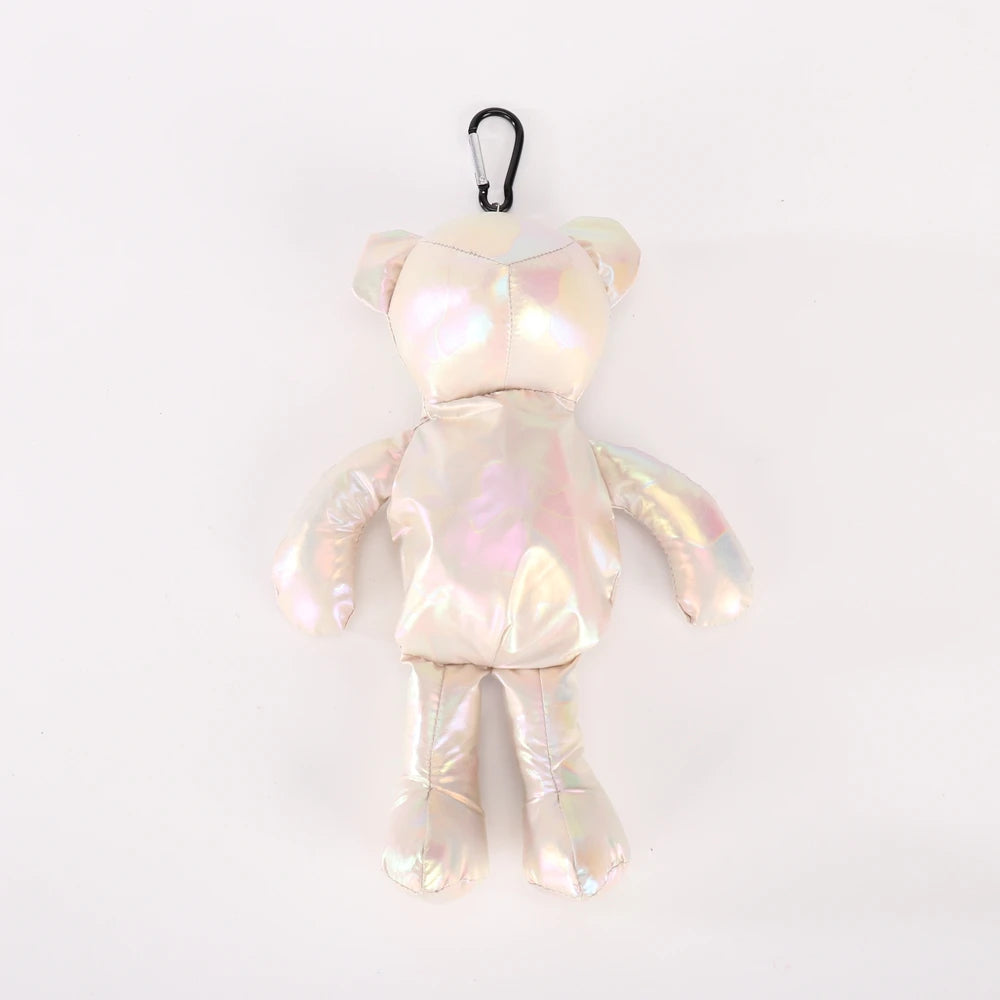 Bright Color Shopping Bag Bear Cotton Waterproof Tote Reusable