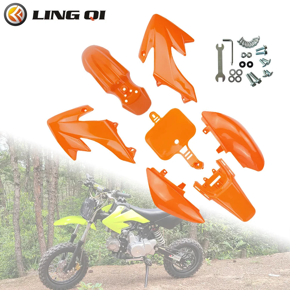 LINQ QI Plastic Fairing Body Kits Fit to CRF50 XR50, For CRF 50 Pit Dirt Motor Trail Bike 50cc 70cc 90cc 110cc 125cc 140