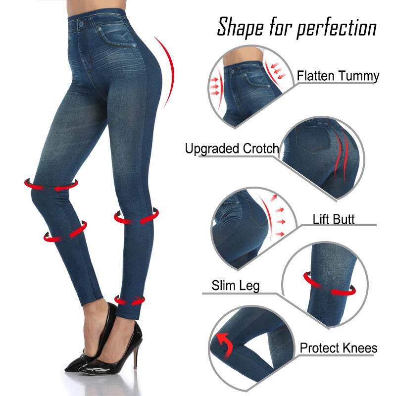 Faux Denim Leggings - P12 Hub Europe