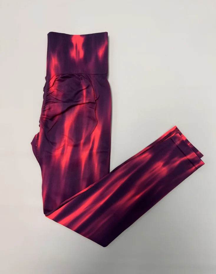 Women's Tie-Dye Scrunch Leggings - P12 Hub Europe