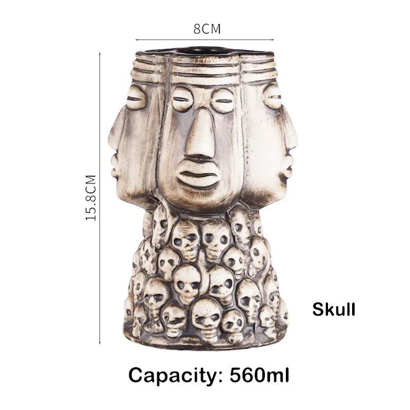 Hawaii Tiki Mugs Cocktail Cup Beer Beverage Mug Wine Mug Ceramic Tiki Mugs Great For Cocktail Drink - P12 Hub Europe