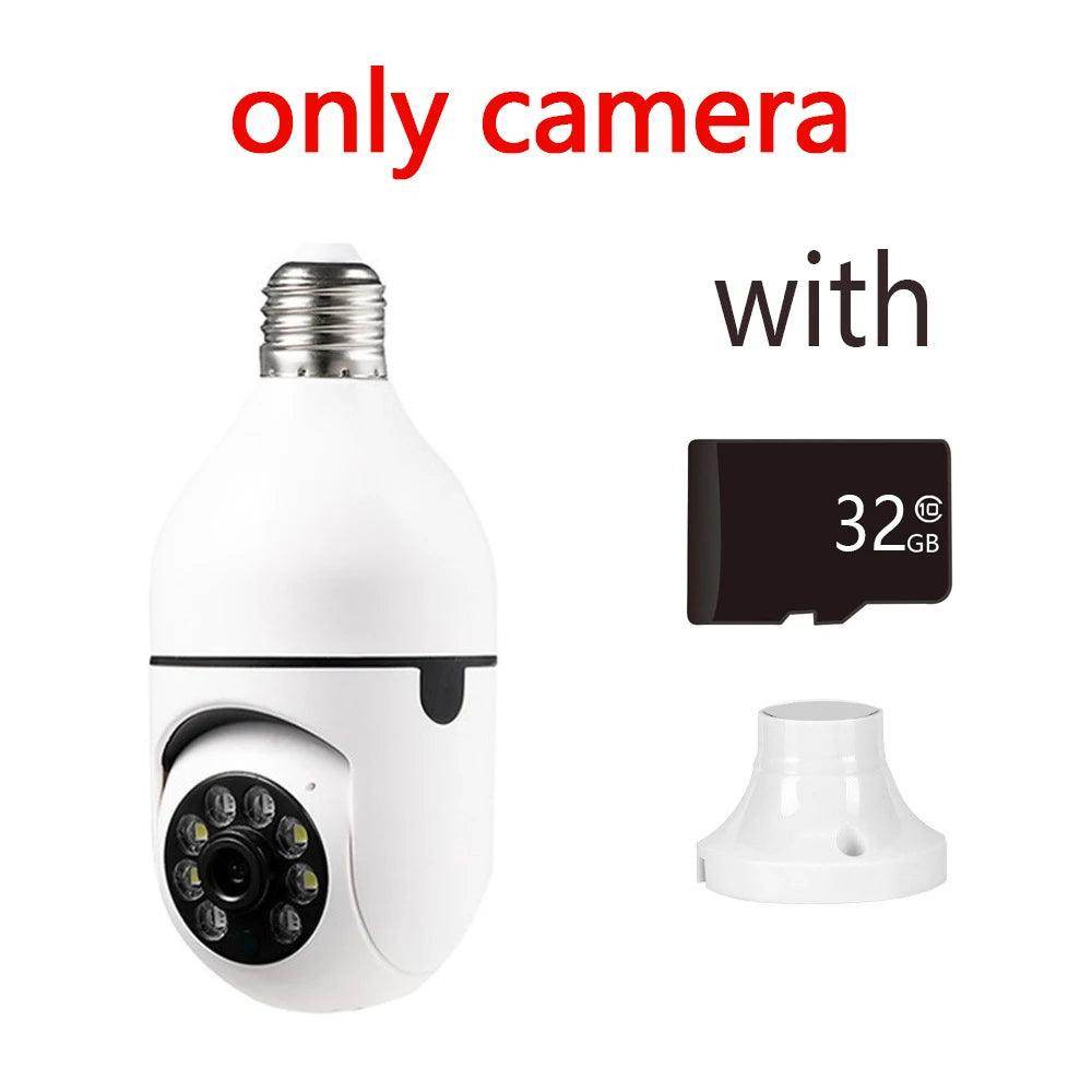 Bulb WiFi Camera E27 Auto Track, Color Night Vision - P12 Hub Europe
