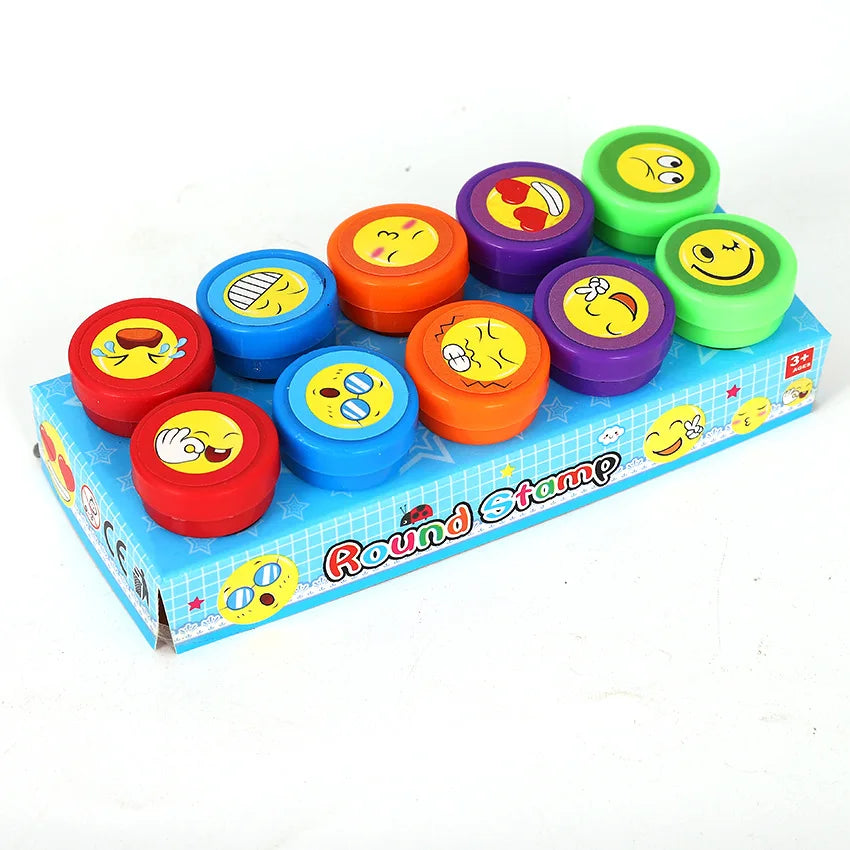 Hot Sale 10PCS Cute Cartoon Children's Stamps Teacher Kindergarten Reward Stamps Children's Early Education Toys and Gifts