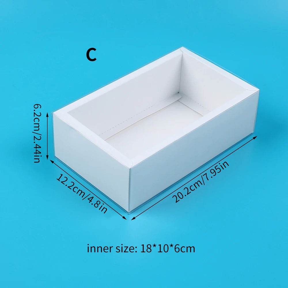 10Pcs Pull-Out Gift Boxes Drawer Kraft Paper Boxes with Clear Window Gift Jewelry Packaging Business Wedding Birthday Party - P12 Hub Europe