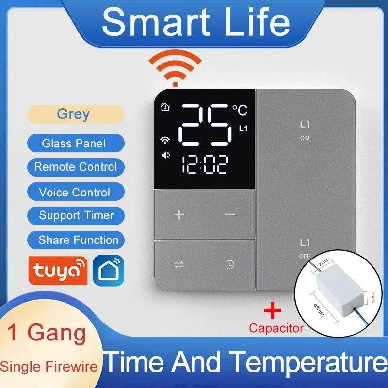 WiFi Smart Switch Temp Time 1-3 Gang - P12 Hub Europe