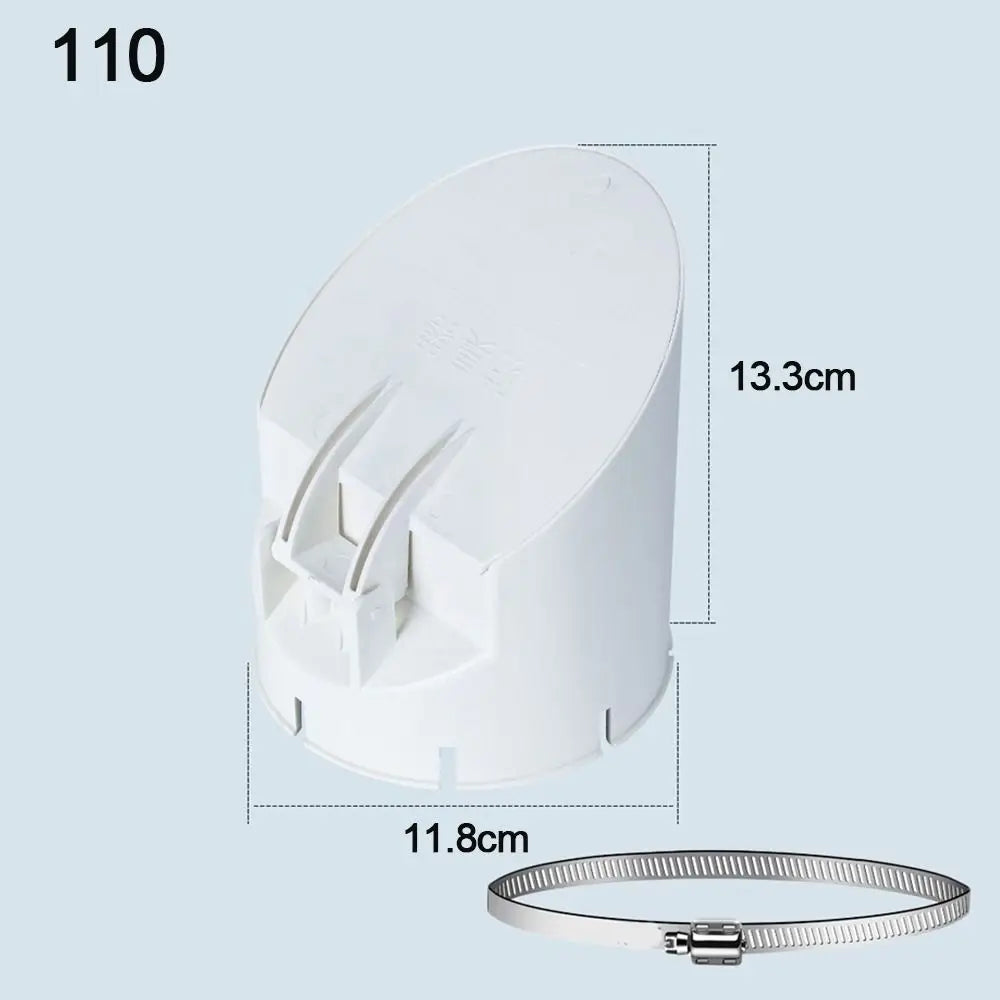 PVC Drainage Pipe Floor Drains 50-160mm White Rain Pipe Cap Anti Odor Insect-proof Roof Cover Outdoor Balcony Bathroom Accessory