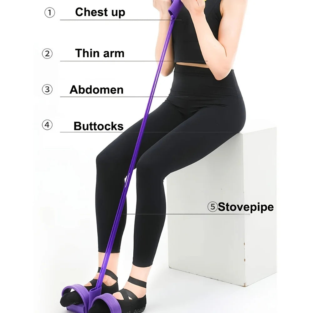 Pedal Pulling Artifact Sit-up Assistant with Slimming Belly Female Fitness Equipment Household Xiaoyanfei Pulling Rope