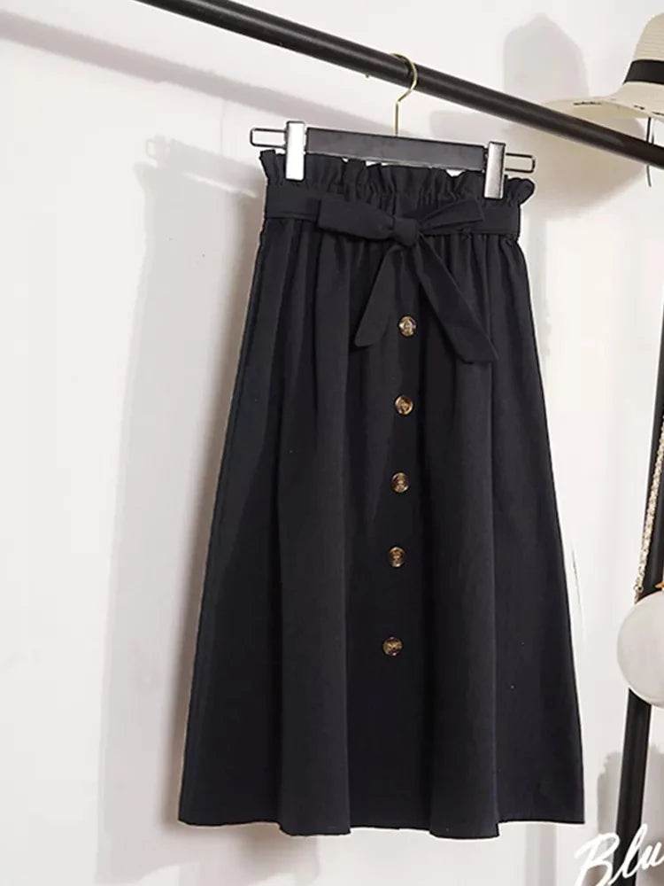 Women's Korean Pleated Midi Skirt - P12 Hub Europe