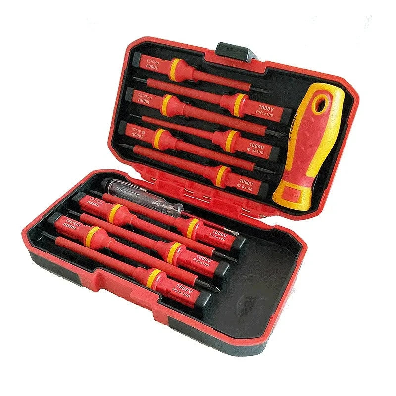 1000V Insulated Screwdriver Set Phillips Slotted Torx Professional CRV Electrician Magnetic Screw Driver Bit Repair Hand Tools