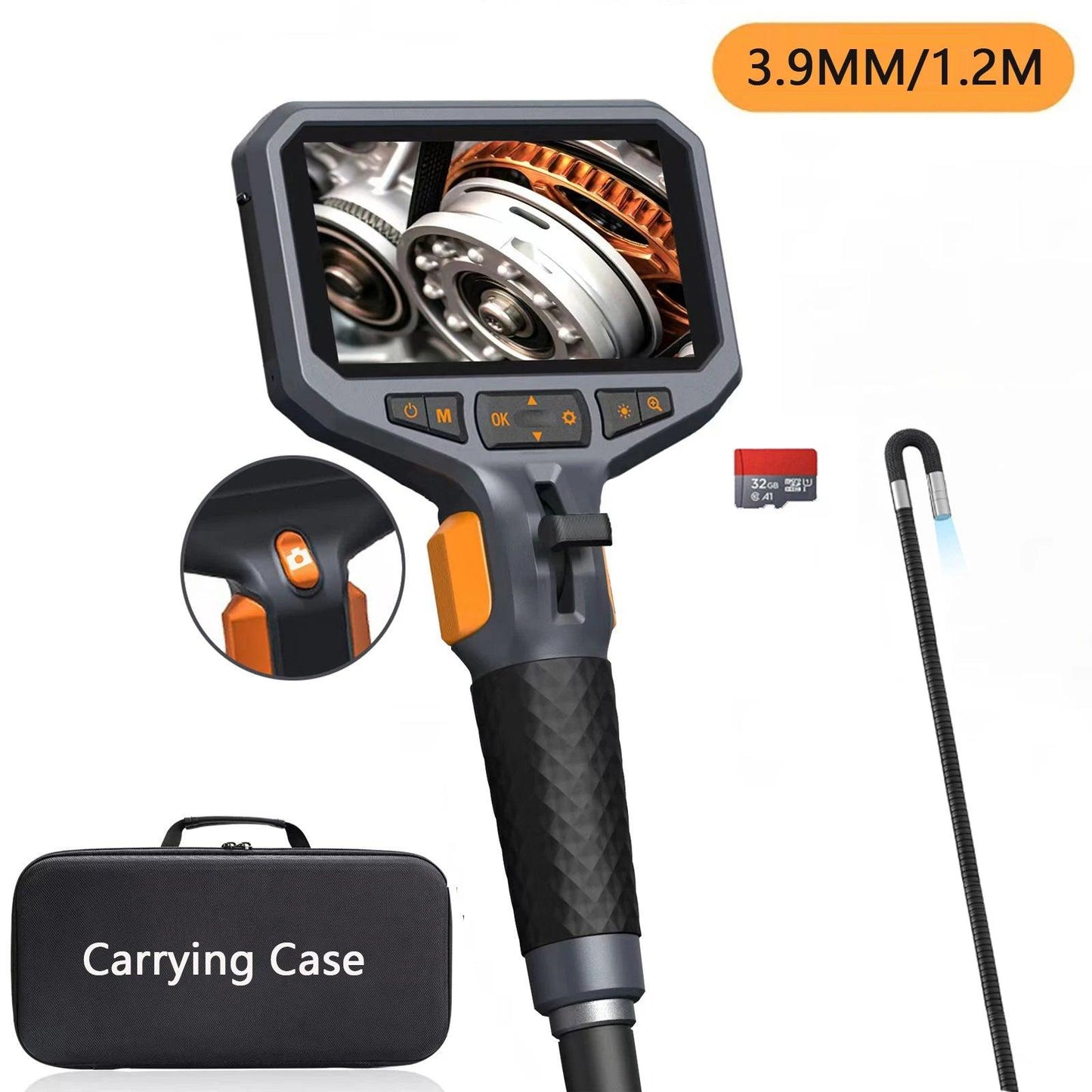 Borescope 5.5mm 360° 1080P, 4.5" IPS, 1M, TD450S - P12 Hub Europe