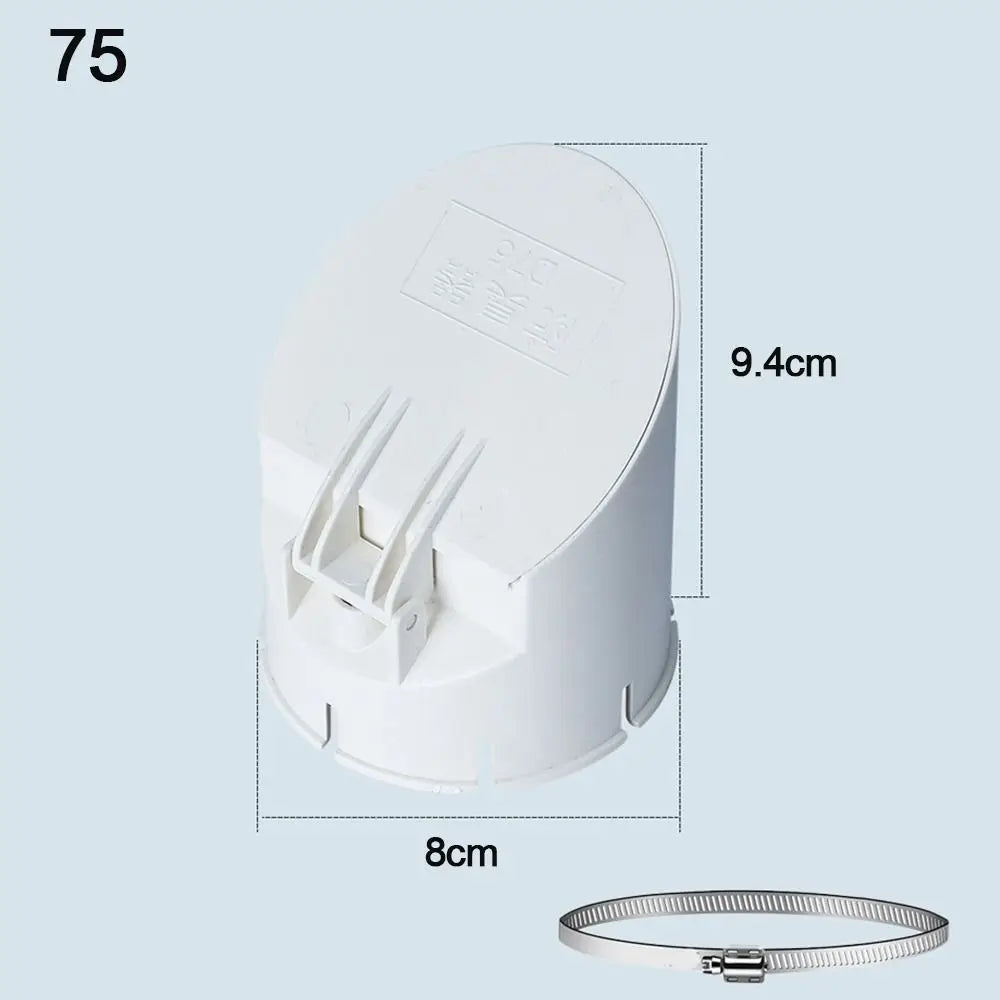PVC Drainage Pipe Floor Drains 50-160mm White Rain Pipe Cap Anti Odor Insect-proof Roof Cover Outdoor Balcony Bathroom Accessory