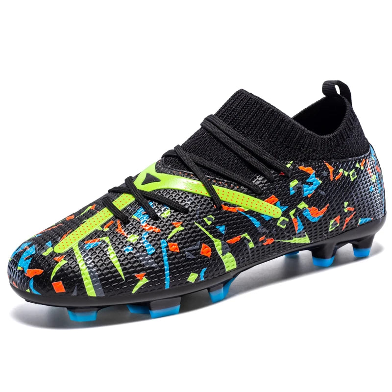 Pink Artificial Grass Soccer Shoes Men High quality Non Slip Football Shoes for Men Football Field Cleats Adult tenis de fútbol