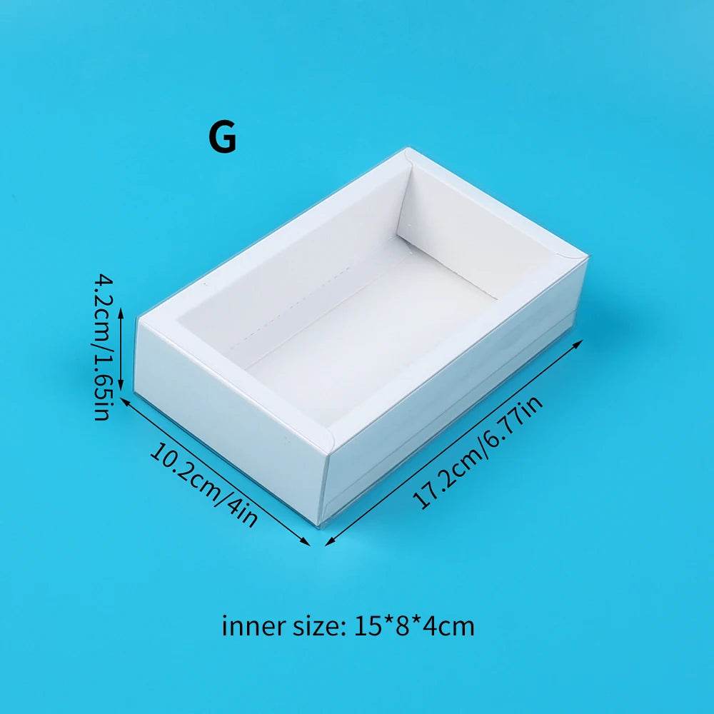 10Pcs Pull-Out Gift Boxes Drawer Kraft Paper Boxes with Clear Window Gift Jewelry Packaging Business Wedding Birthday Party - P12 Hub Europe
