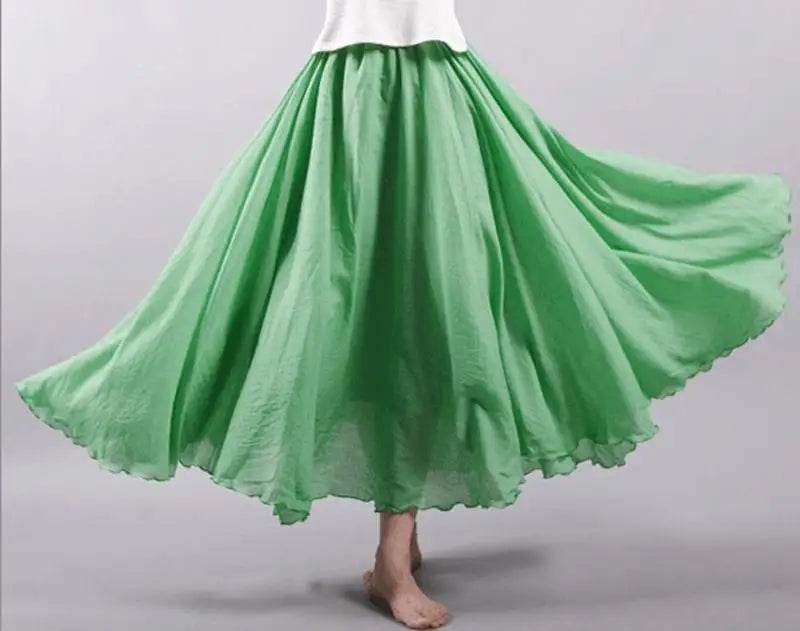 Women's Elegant Linen Maxi Skirt - P12 Hub Europe
