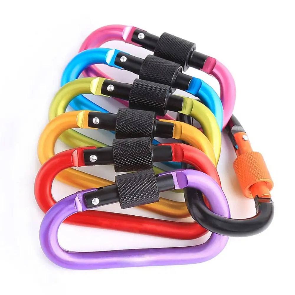 Carabiner Keychain Mountaine Carabiner Camping Karabiners Tourist Hooks Carabiner Clip Water Cup Buckle Fishing Carbin Buckle