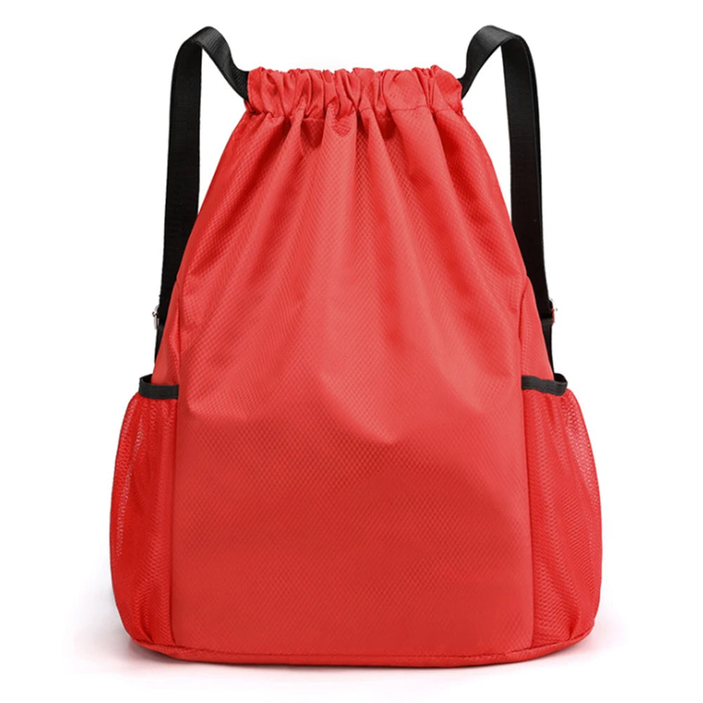 Drawstring Pocket Backpack Men And Wome Simple Travel Backpack Large Capacity Drawstring Fitness Sports Bag