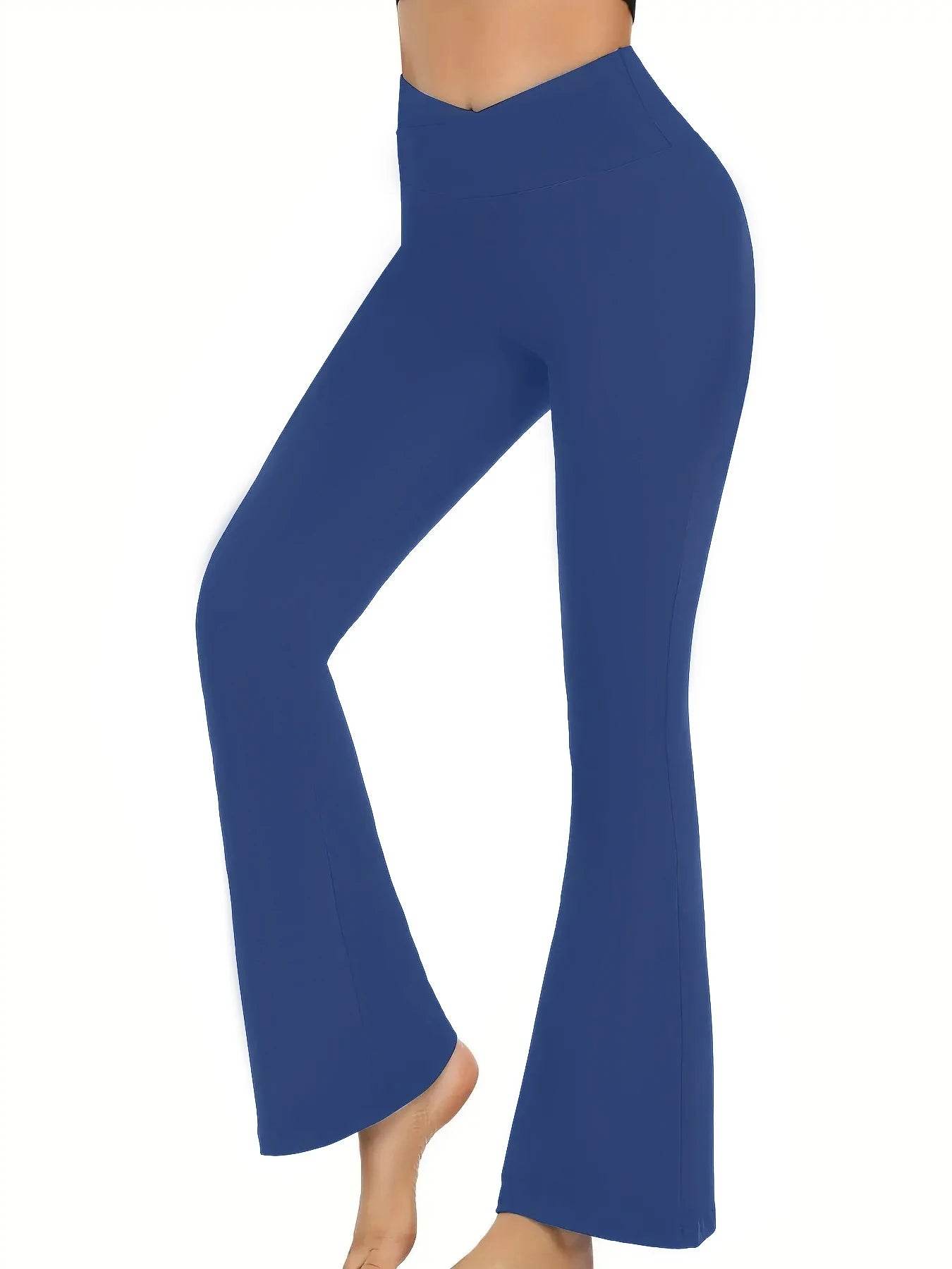 Women's Crossover Flare Yoga Pants - P12 Hub Europe
