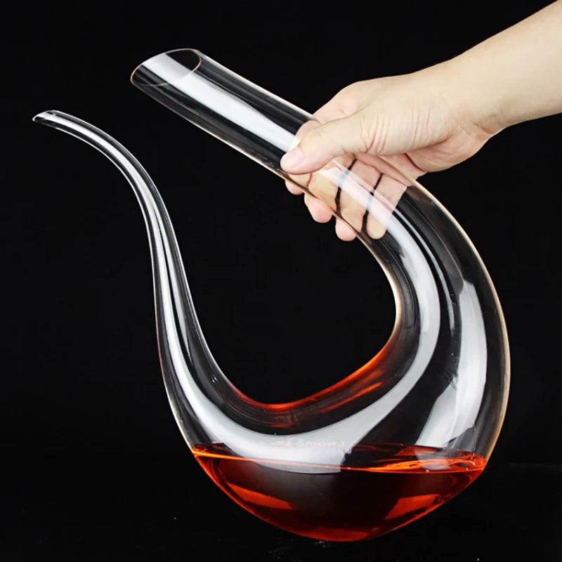 Crystal U-shaped Wine Decanter Gift Box Swan Decanter Creative Wine Separator - P12 Hub Europe
