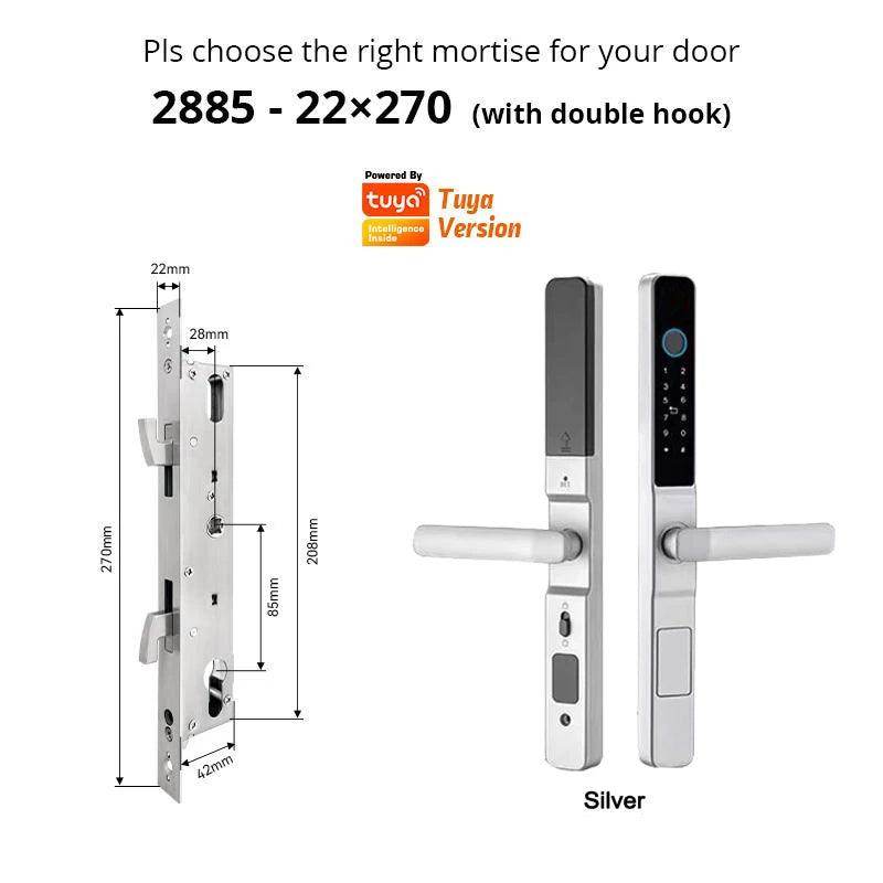 WiFi Smart Sliding Door Lock IP66, Fingerprint, Card, Code - P12 Hub Europe