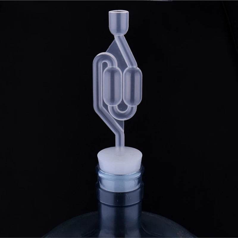 5 Pieces S-Shape Airlocks ,Homebrew Bubble Airlock Carboys Stopper & Fermenter Seal Valve with Food Grade Grommets Wine Making - P12 Hub Europe