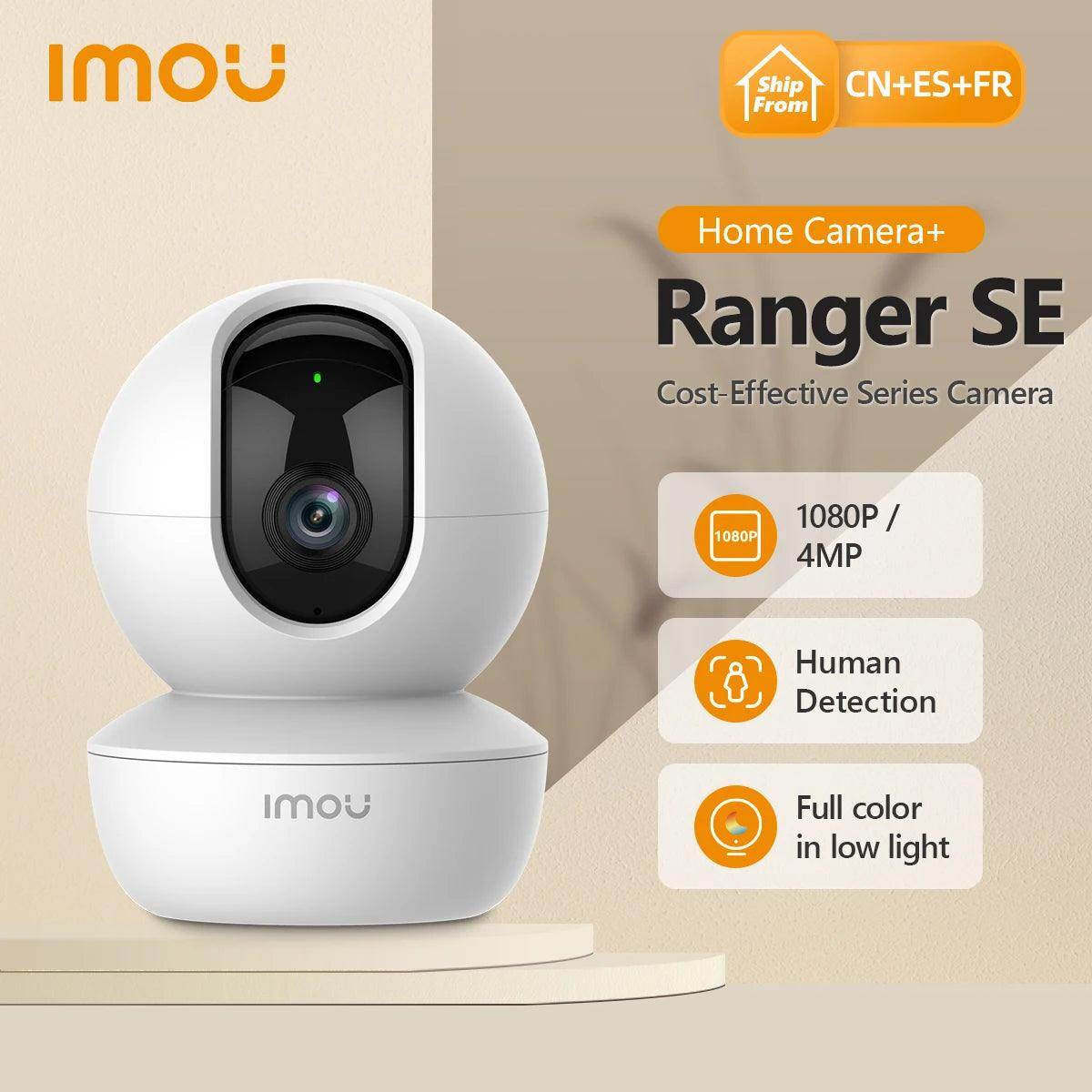 Baby Monitor IMOU Ranger SE 2MP AI Detect, 2-Way Audio, 1080P - P12 Hub Europe