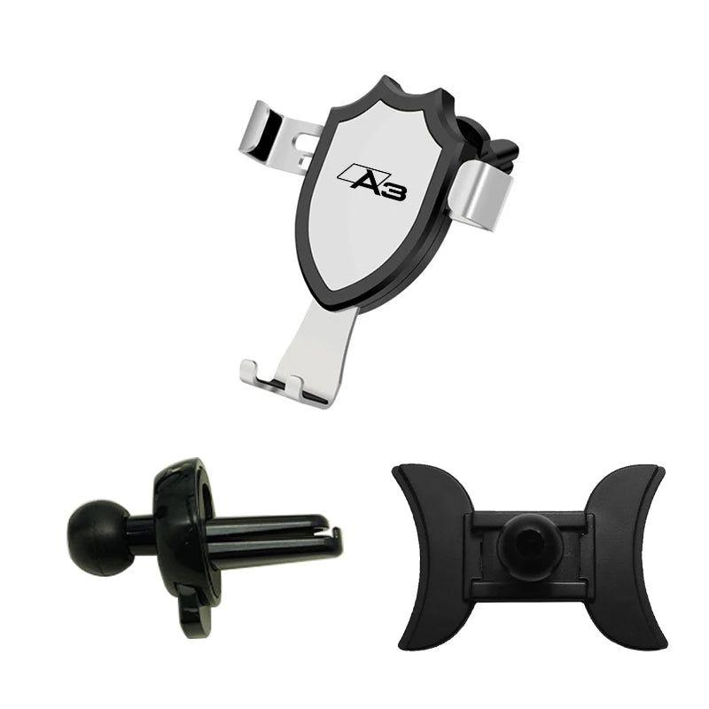 Car Mobile Phone Holder Air Vent Mounts Stand GPS Gravity Navigation Bracket For Audi A3 S3 8V 2014-2020 Car Accessories