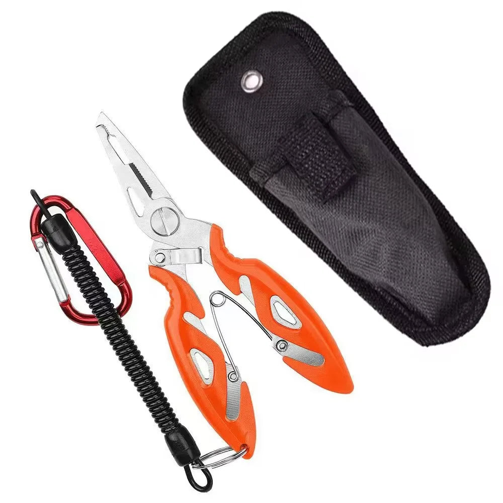 Multifunction Stainless Steel Fishing Pliers Tools Tackle Pliers Vise Knitting Flies Braid Scissors Set Fish Tongs Accessories