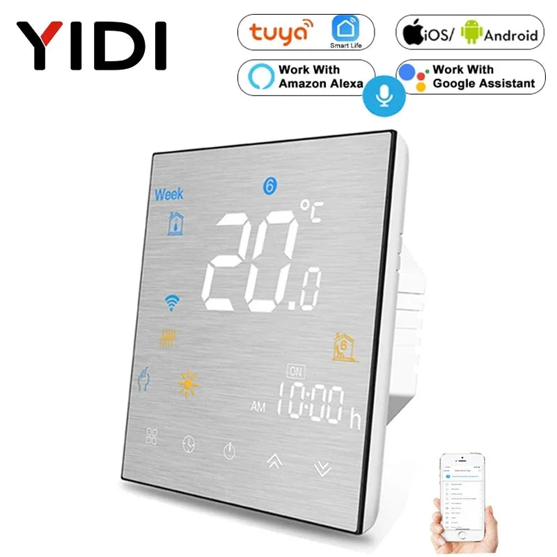 Tuya WiFi Smart Thermostat Temperature Controller for Water Electric floor Heating Water/Gas Boiler Works with Alexa Google Home