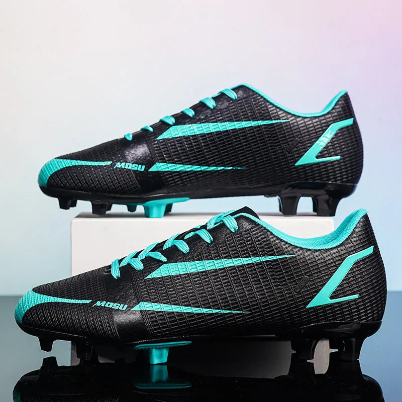 New Outdoor Men Soccer Shoes Adult Kids Long Spikes Football Boots Training Sport Footwear Sneakers Non Slip Training Unisex