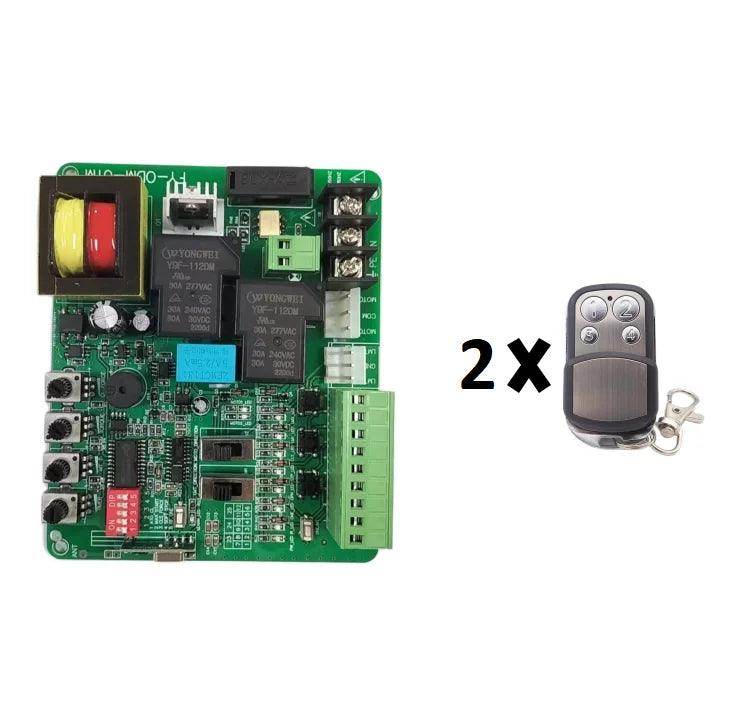 Control Board Sliding Gate 220V/110V Bluetooth, 433MHz Remote, Slow Stop - P12 Hub Europe
