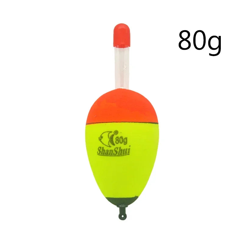 2/5/6Pcs EVA Luminous Fishing Night Float Light Stick Foam Plastic Bobber Sea Rock Fishing Floats Buoyancy Bobber