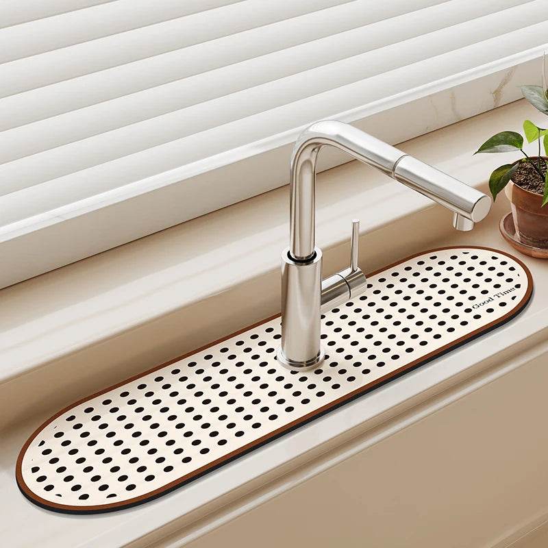 Diatomite Sink Faucet Drain Pad Absorbent Drying Mat For Kitchen Countertop Kitchen Sink Splash Mat Non-slip Table Mat - P12 Hub Europe